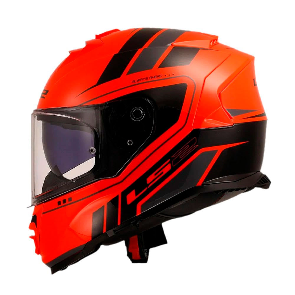 casco ls2 ff800 storm II fist naranja negro4