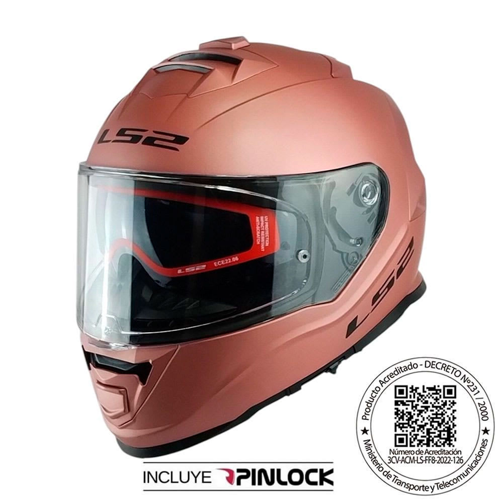 CASCO LS2 FF800 STORM II ROSA GOLD MATE1