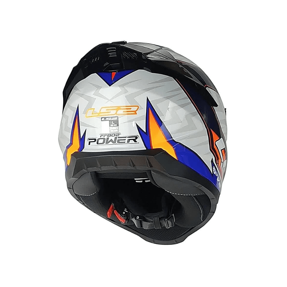 CASCO PARA MOTO INTEGRAL LS2 FF802 FLASH II ENERGY NEGRO MORA BLANCO6
