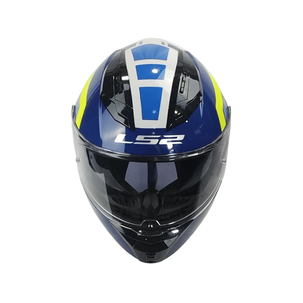 CASCO PARA MOTO LS2 FF806 FUSION BLURE GRIS AMARILLO4