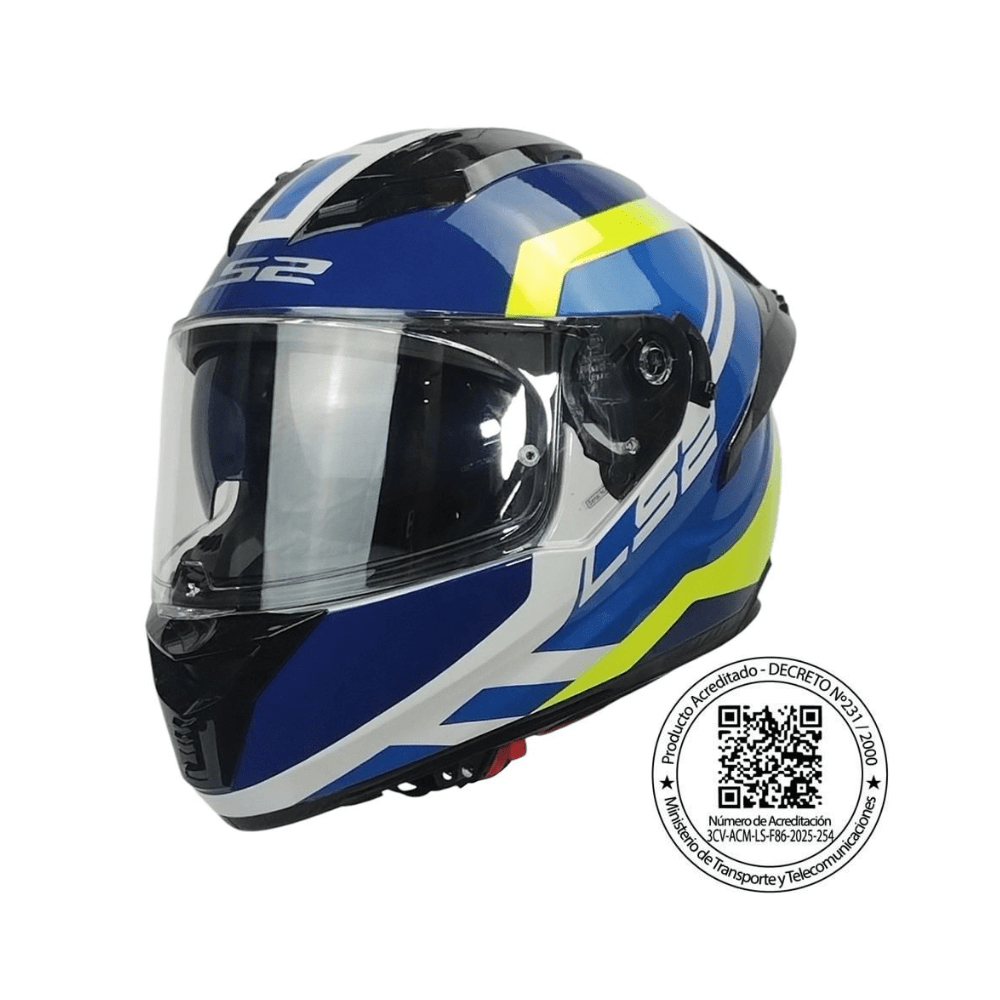 CASCO PARA MOTO LS2 FF806 FUSION BLURE GRIS AMARILLO1