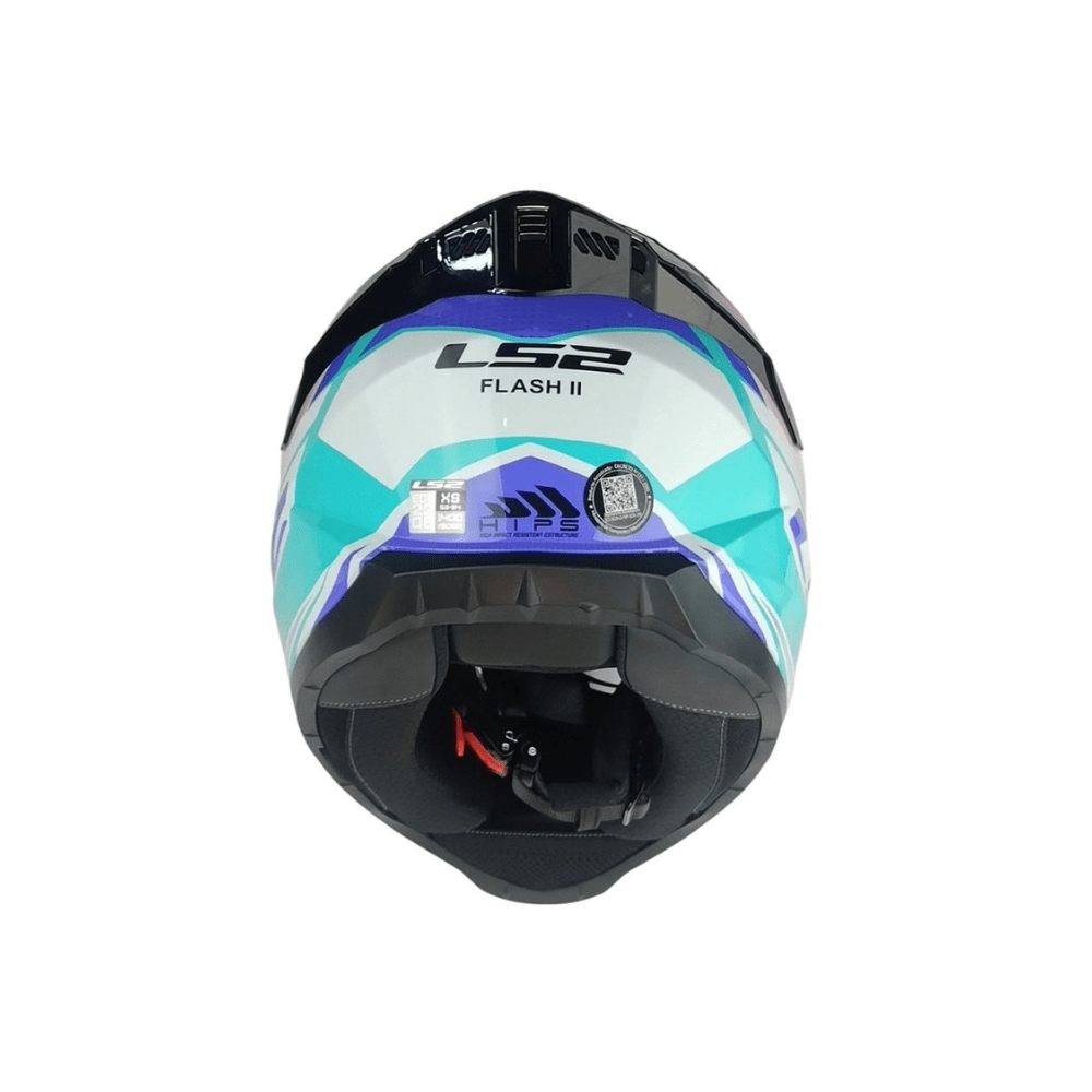 CASCO PARA MOTO INTEGRAL LS2 FF802 FLASH II IMPACT BLANCO ROSA CELESTE6