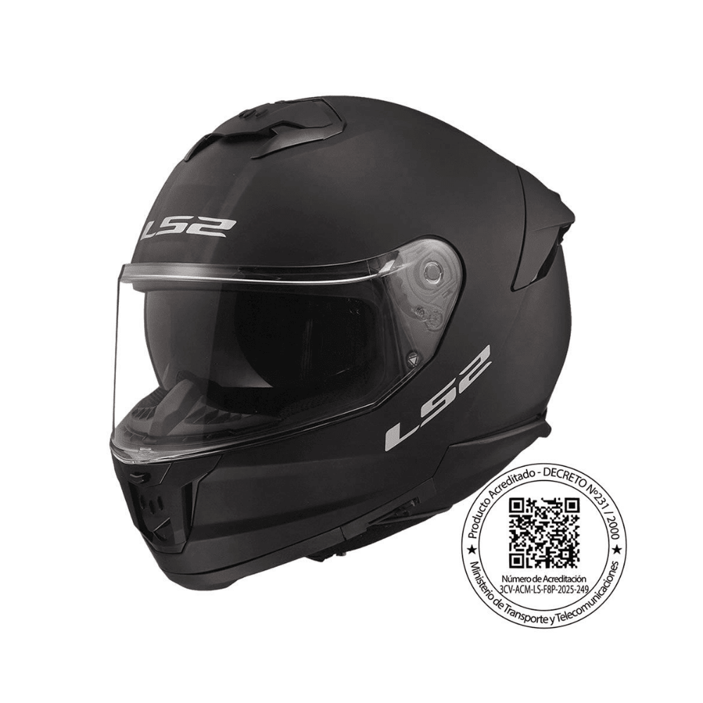 CASCO PARA MOTO LS2 FF808 STREAM II NEGRO MATE1