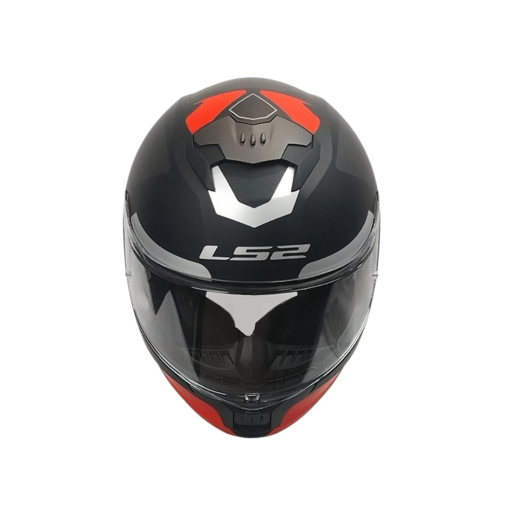 CASCO PARA MOTO LS2 FF808 STREAM II TRON NEGRO ROJO MATE4