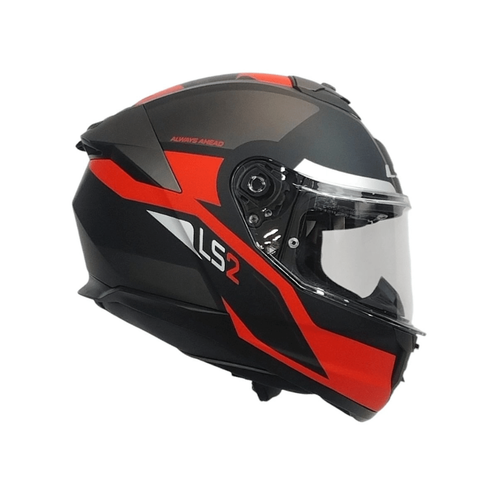 CASCO PARA MOTO LS2 FF808 STREAM II TRON NEGRO ROJO MATE3