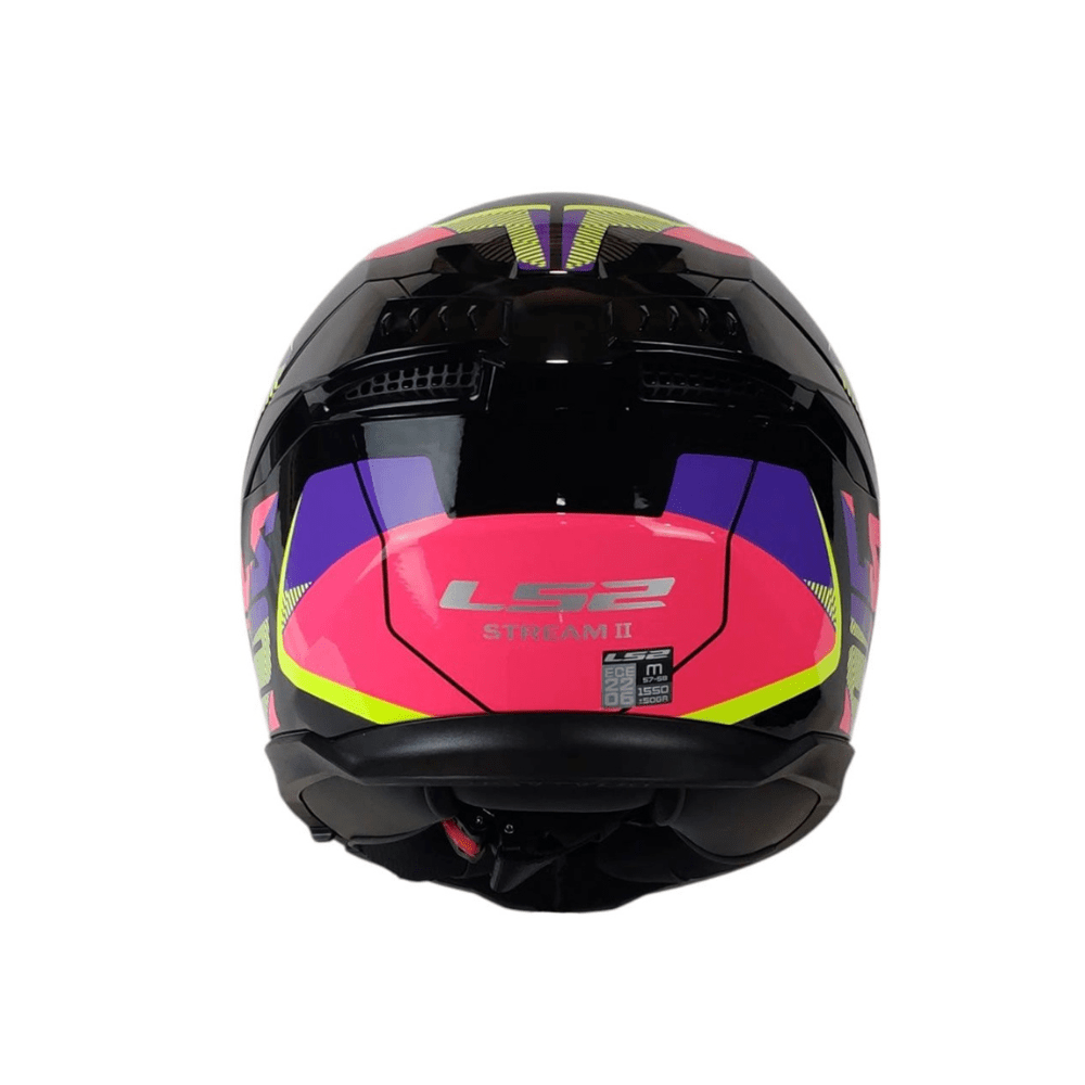 CASCO PARA MOTO  LS2 FF808 STREAM II NEGRO ROSA6