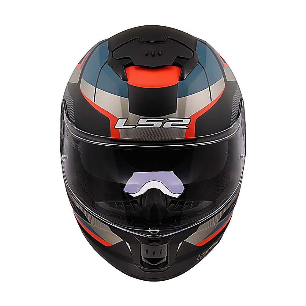 CASCO LS2 FF808 STREAM II NEGRO AZUL MATE | CERTIFICADO ECE 22.065