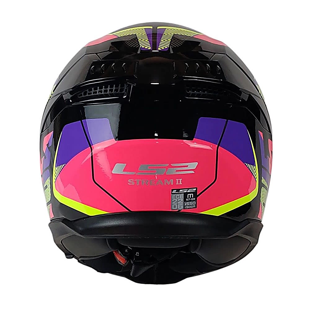 CASCO LS2 FF808 STREAM II NEGRO ROSA | CERTIFICADO ECE 22.063