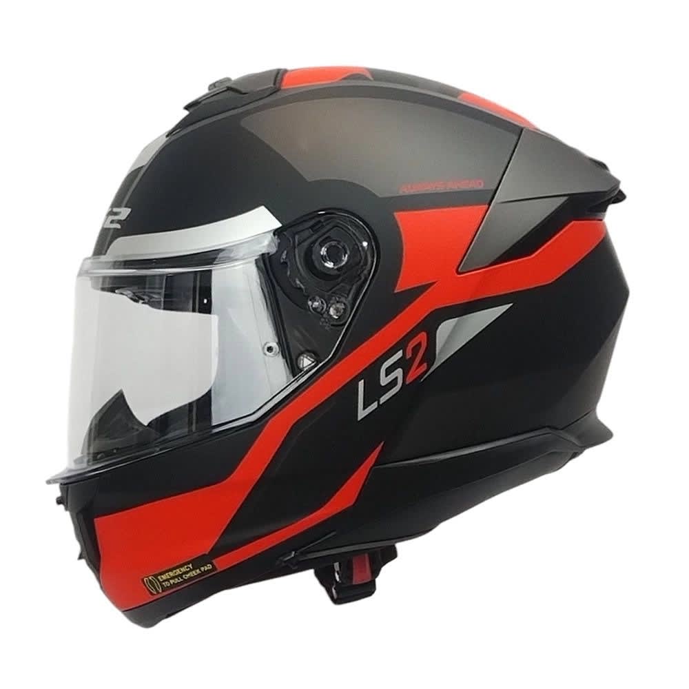 CASCO LS2 FF808 STREAM II TRON NEGRO ROJO MATE | DOMINA CADA RUTA CON PRECISIÓN3