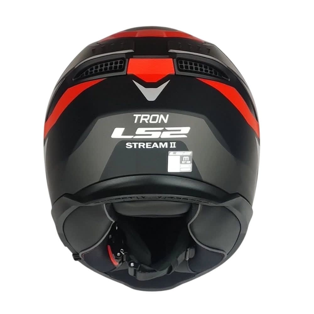CASCO LS2 FF808 STREAM II TRON NEGRO ROJO MATE | DOMINA CADA RUTA CON PRECISIÓN5