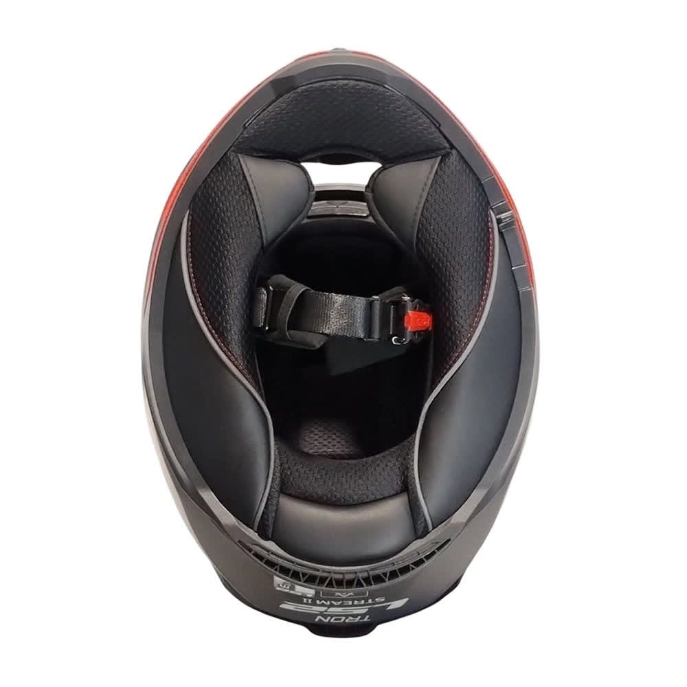 CASCO LS2 FF808 STREAM II TRON NEGRO ROJO MATE | DOMINA CADA RUTA CON PRECISIÓN7