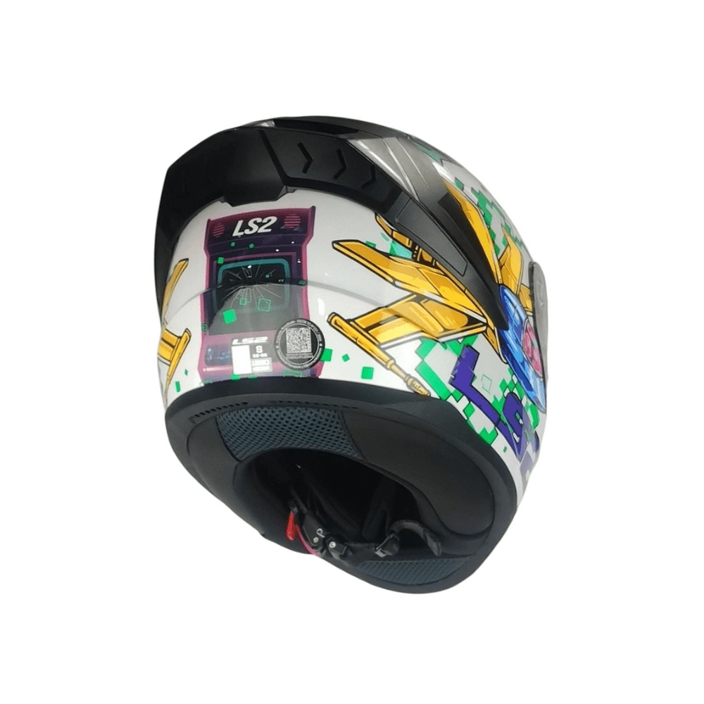 CASCO PARA MOTO LS2 FF810 VIGO SPACE ATTACK BLANCO MORA6
