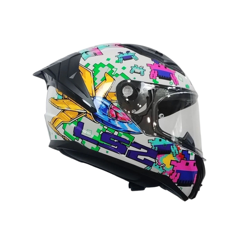 CASCO PARA MOTO LS2 FF810 VIGO SPACE ATTACK BLANCO MORA3