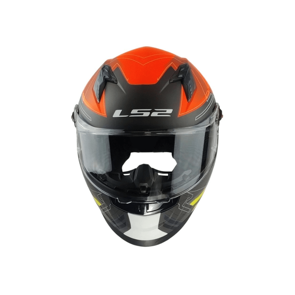 CASCO PARA MOTO LS2 FF816 COSMOS DIGITAL NEGRO NARANJO MATE4