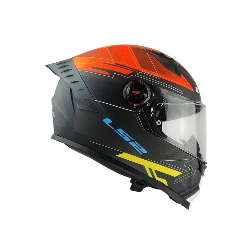 CASCO PARA MOTO LS2 FF816 COSMOS DIGITAL NEGRO NARANJO MATE3