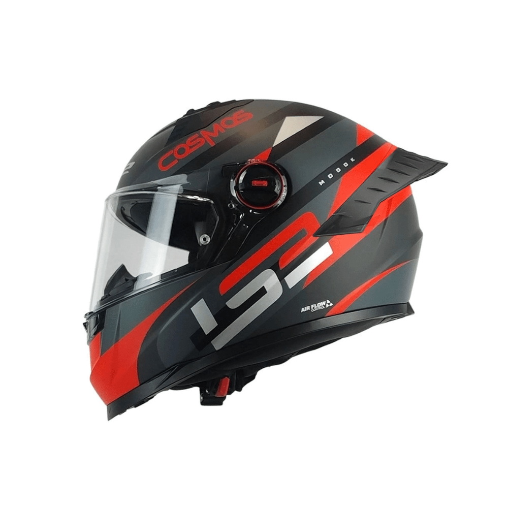 CASCO PARA MOTOLS2 FF816 COSMOS MODOK NEGRO ROJO MATE ST4