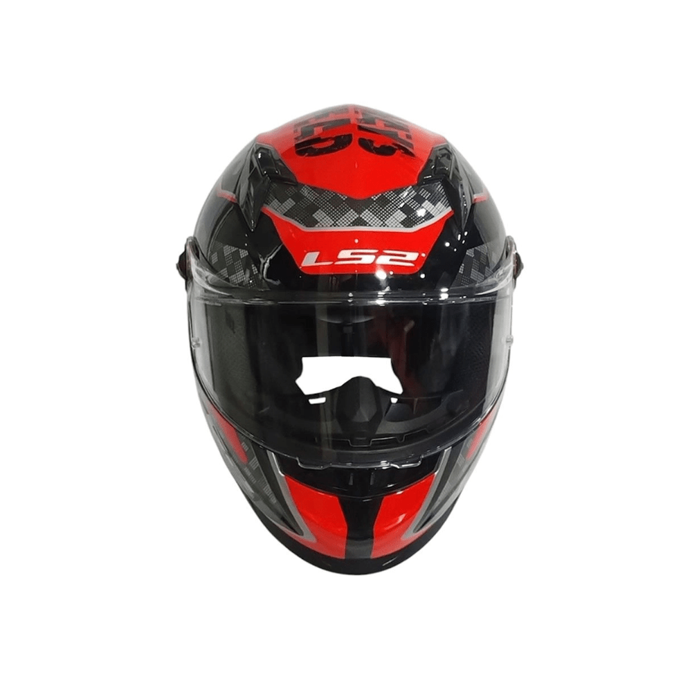 CASCO LS2 FF816 COSMOS STRIKE GRIS ROJO | CERTIFICADO ECE 22.064