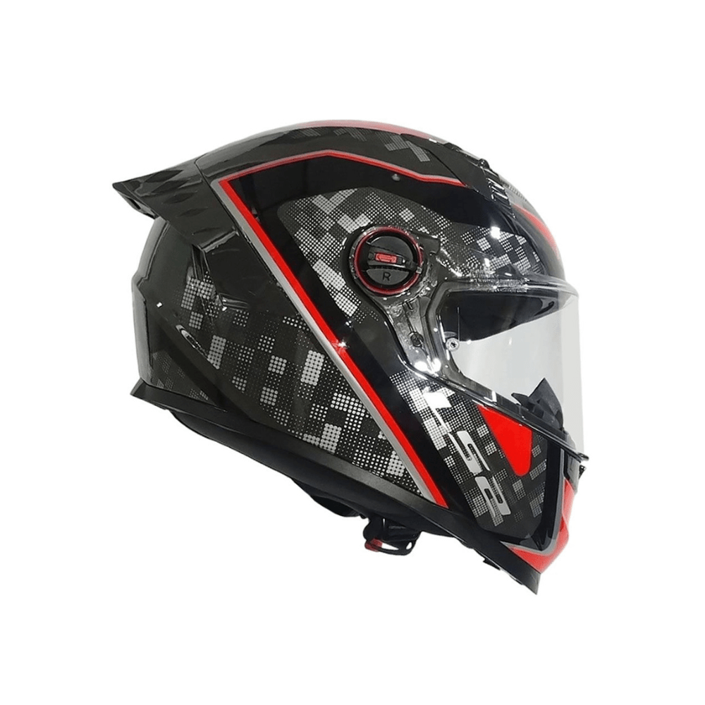CASCO LS2 FF816 COSMOS STRIKE GRIS ROJO | CERTIFICADO ECE 22.062