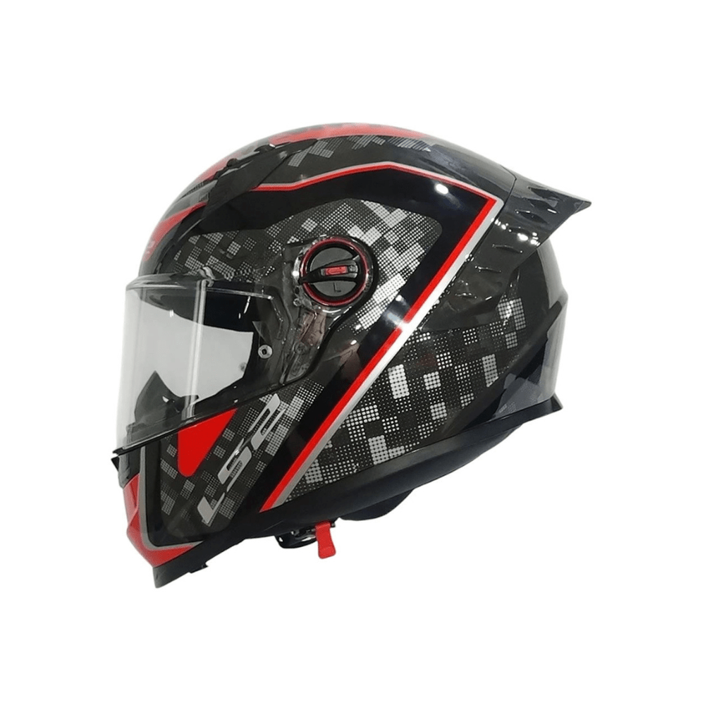 CASCO LS2 FF816 COSMOS STRIKE GRIS ROJO | CERTIFICADO ECE 22.063