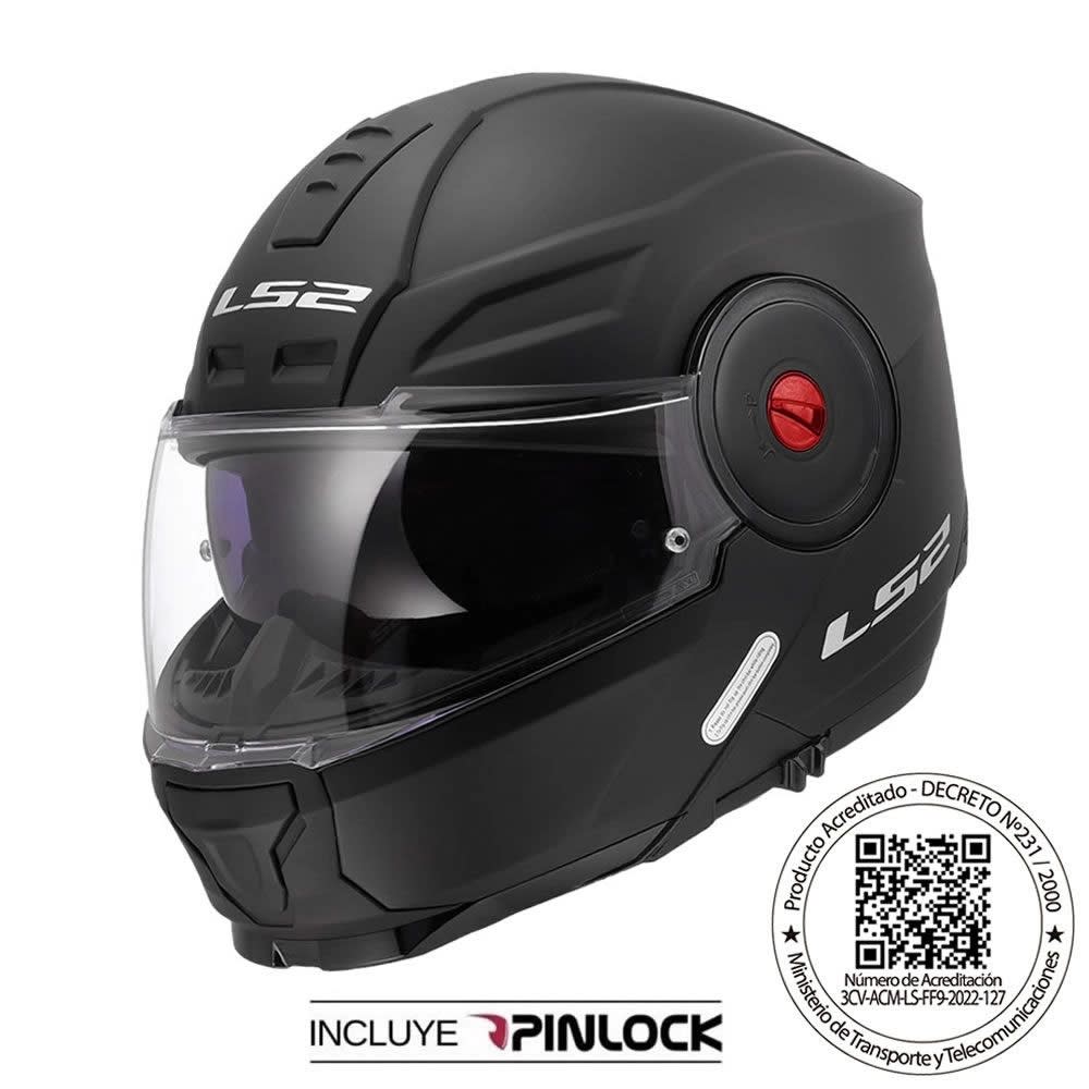 CASCO LS2 FF902 SCOPE II NEGRO MATTE | ABATIBLE, CÓMODO Y CERTIFICADO1
