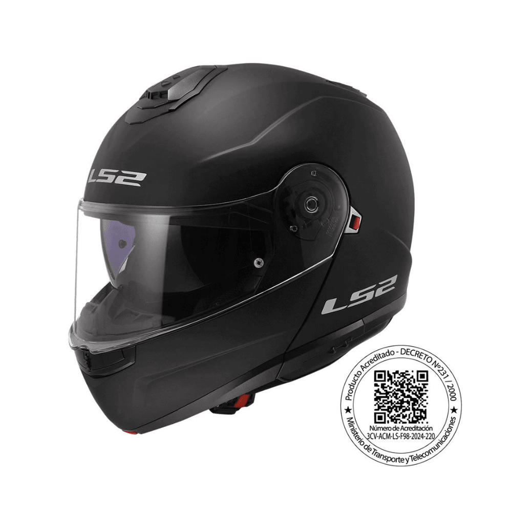 CASCO LS2 FF908 STROBE II SOLID NEGRO MATTE1