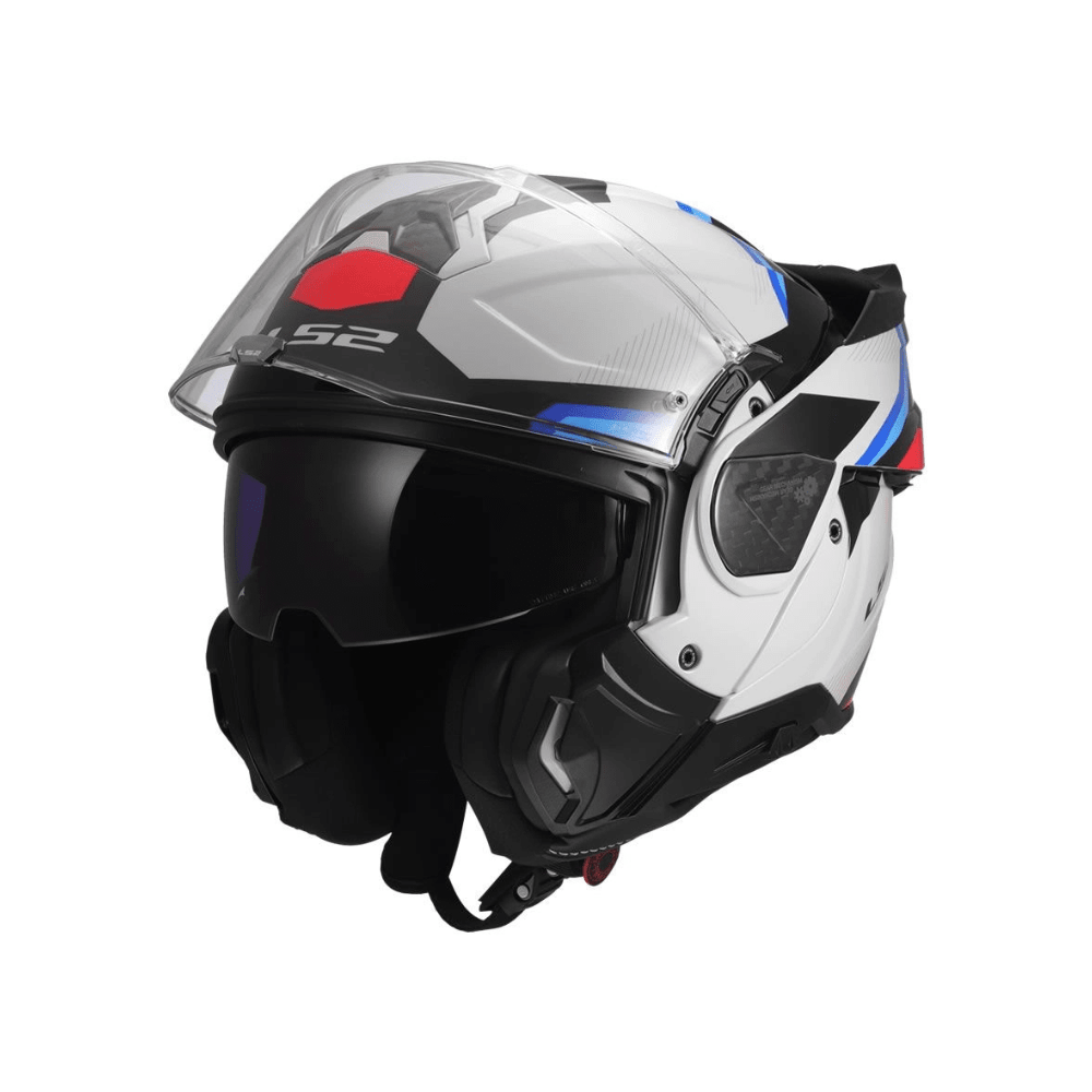 CASCO PARA MOTO LS2 FF910 ADVANT II TRIPLE BLANCO AZUL ROJO3