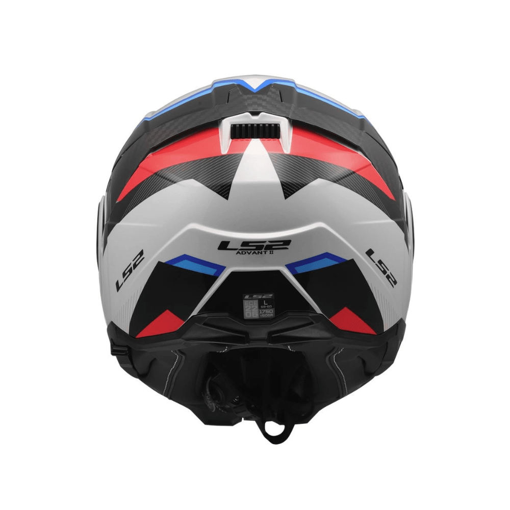 CASCO PARA MOTO LS2 FF910 ADVANT II TRIPLE BLANCO AZUL ROJO6