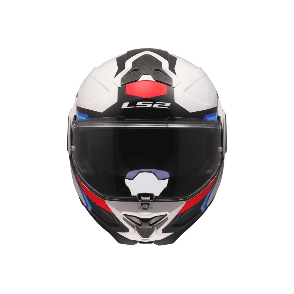 CASCO PARA MOTO LS2 FF910 ADVANT II TRIPLE BLANCO AZUL ROJO7