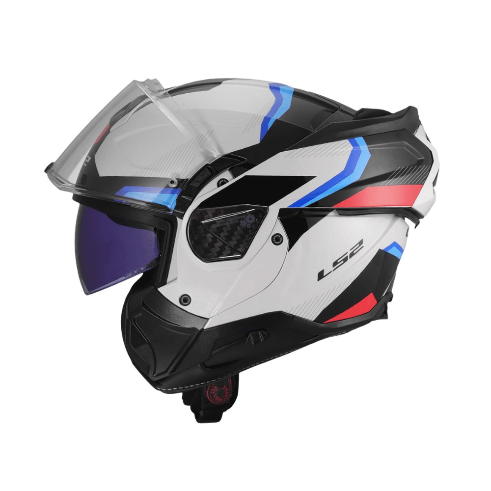 CASCO PARA MOTO LS2 FF910 ADVANT II TRIPLE BLANCO AZUL ROJO2