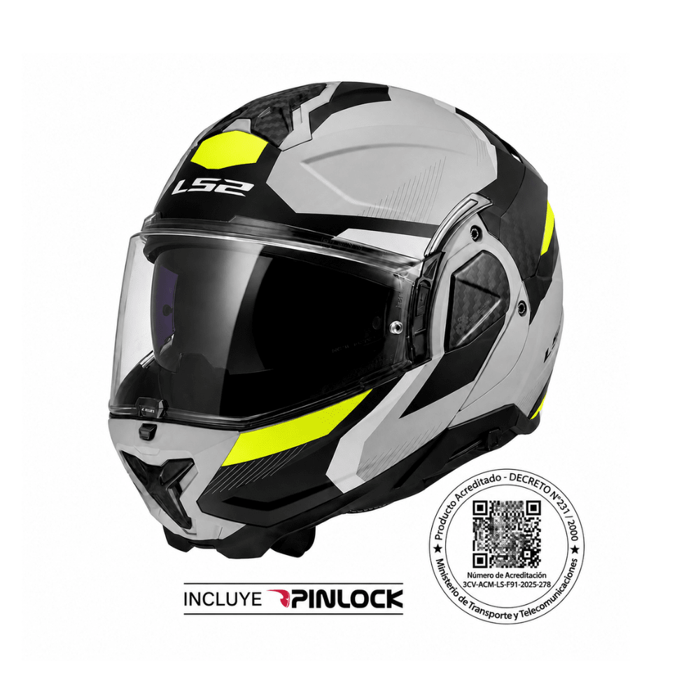 CASCO PARA MOTO LS2 FF910 ADVANT II TRIPLE GRIS MATE1