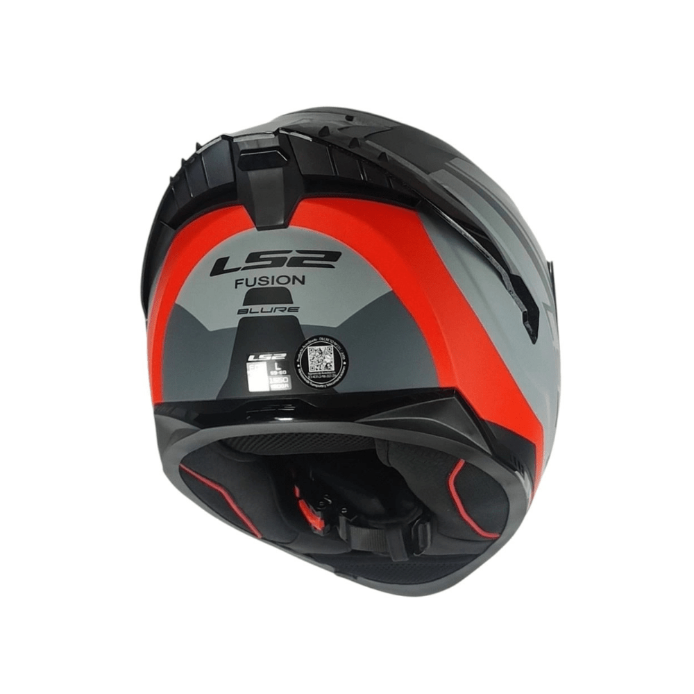 CASCO PARA MOTO LS2 FF806 FUSION BLURE GRIS ROJO MATE2
