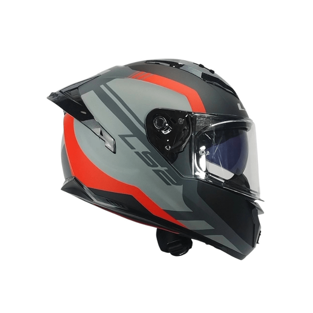 CASCO PARA MOTO LS2 FF806 FUSION BLURE GRIS ROJO MATE4
