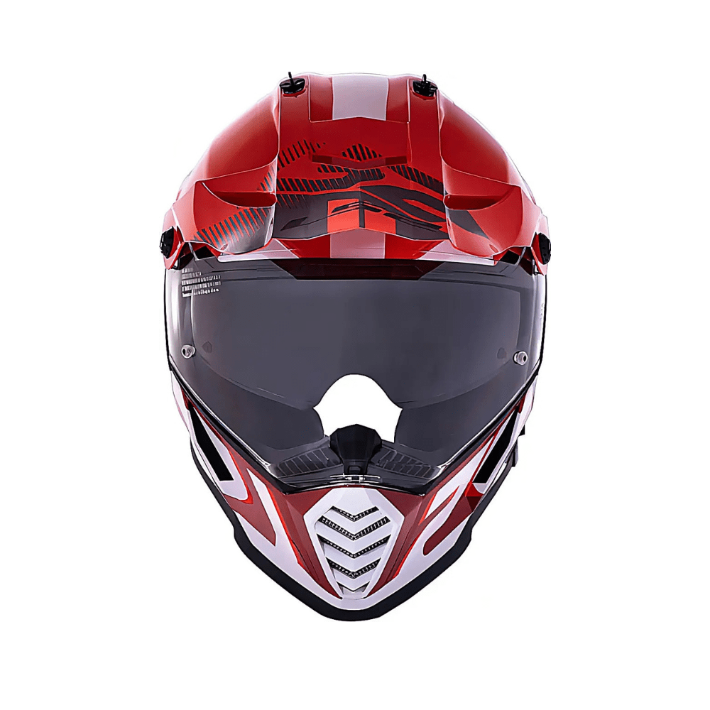 CASCO PARA MOTO LS2 MX436 PIONEER EVO EVOLVE ROJO BLANCO2