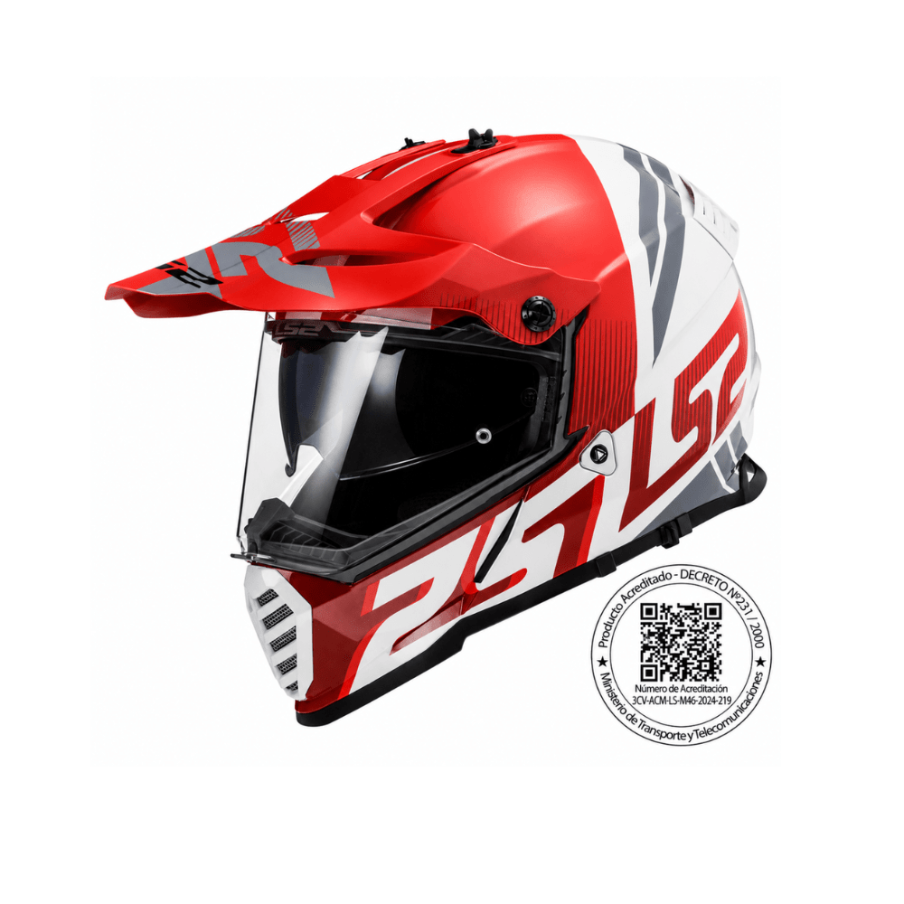 CASCO PARA MOTO LS2 MX436 PIONEER EVO EVOLVE ROJO BLANCO1