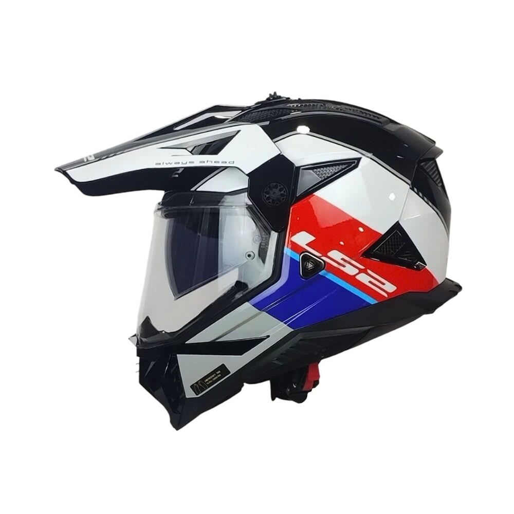 CASCO PARA MOTO LS2 MX702 PIONEER II RALLY ROJO BLANCO AZUL2