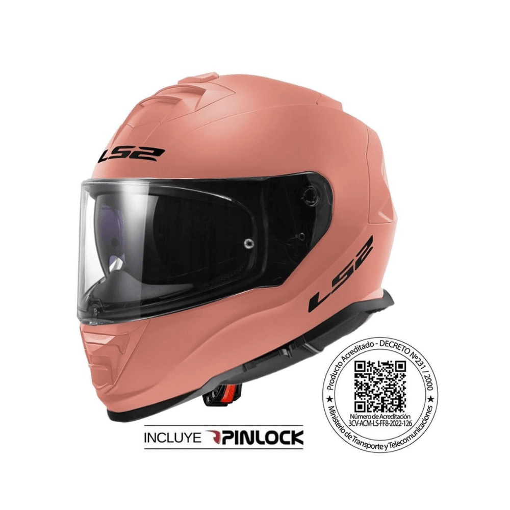 CASCO PARA MOTO INTEGRAL LS2 FF800 STORM II ROSA GOLD MATE1