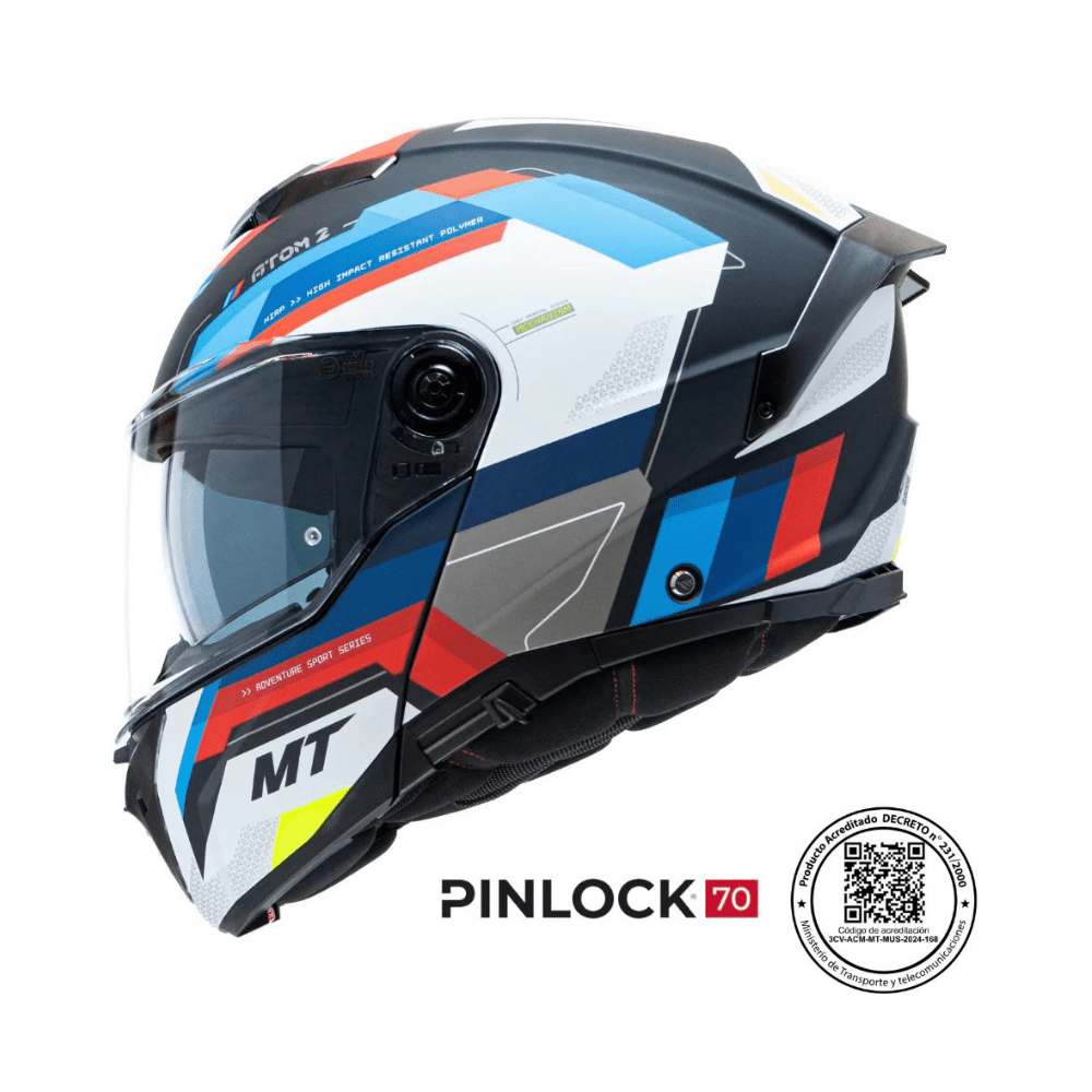 CASCO PARA MOTO MT HELMETS ATOM 2 SV BAST A18