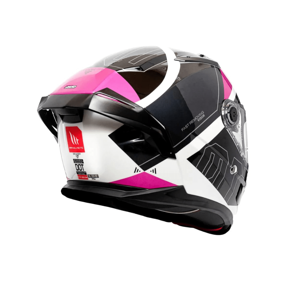 CASCO PARA MOTO MT HELMETS BRAKER SV A8 LAB ROSA BRILLO4