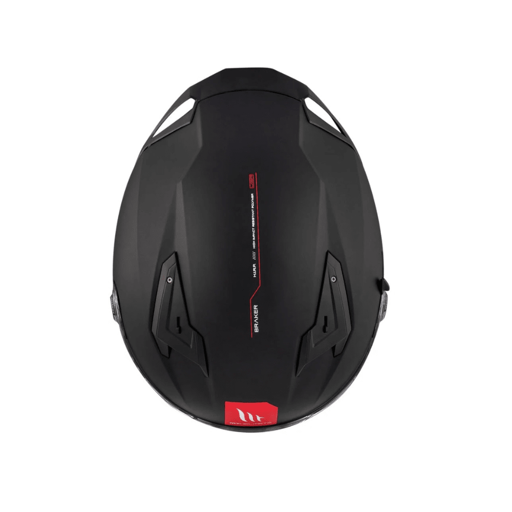 CASCO PARA MOTO MT HELMETS BRAKER SV SOLID A1 NEGRO MATE5