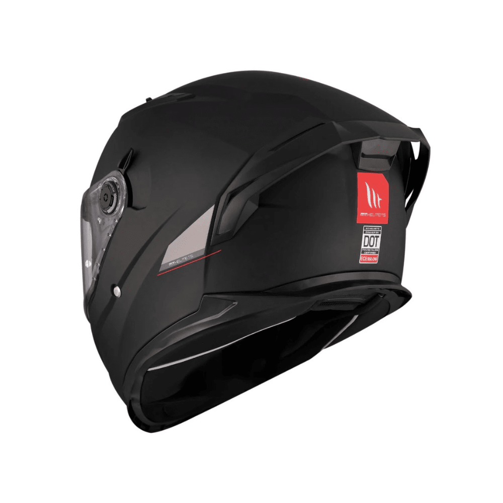 CASCO PARA MOTO MT HELMETS BRAKER SV SOLID A1 NEGRO MATE6
