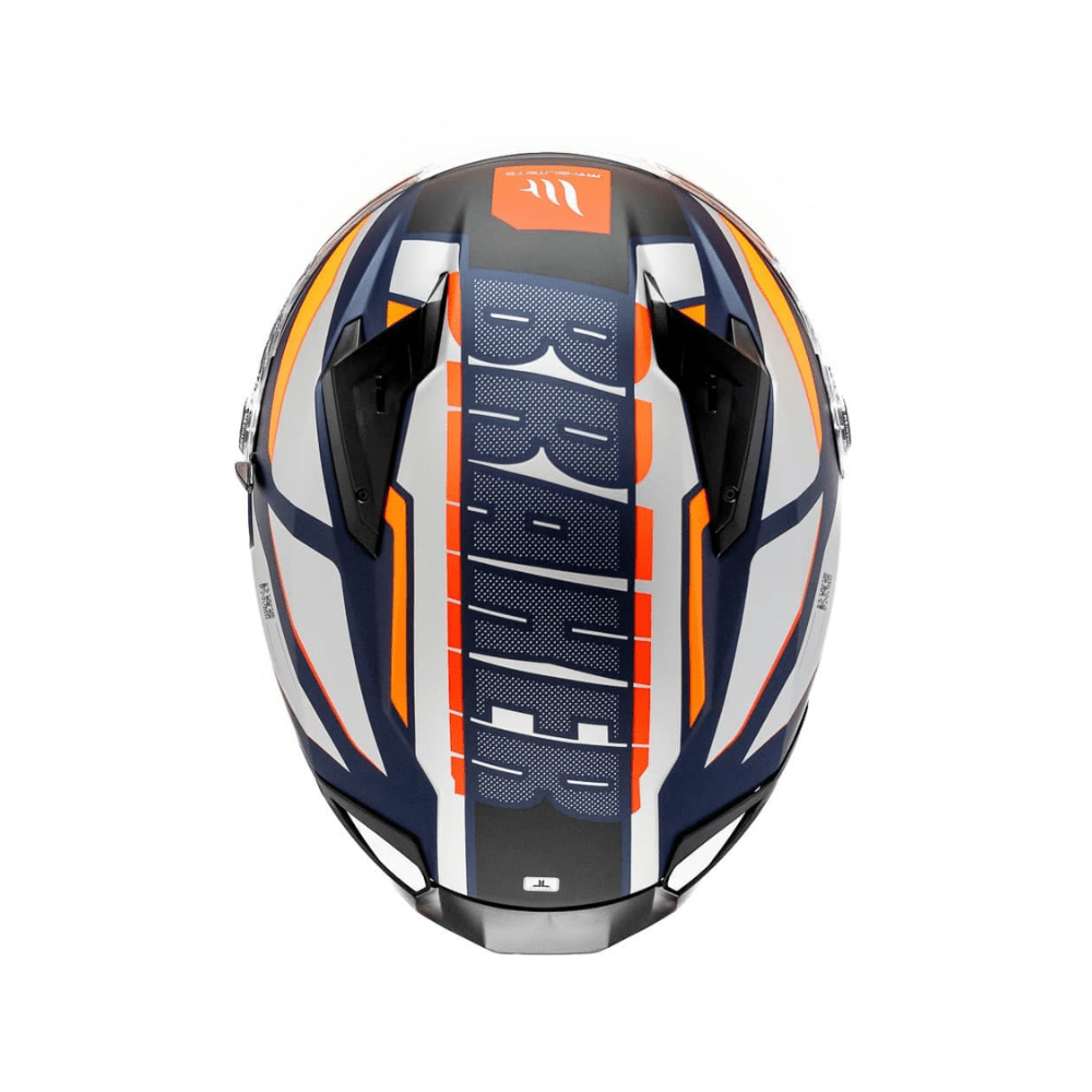 CASCO PARA MOTO MT HELMETS BRAKER SV C4 PURSUIT NARANJA MATE3