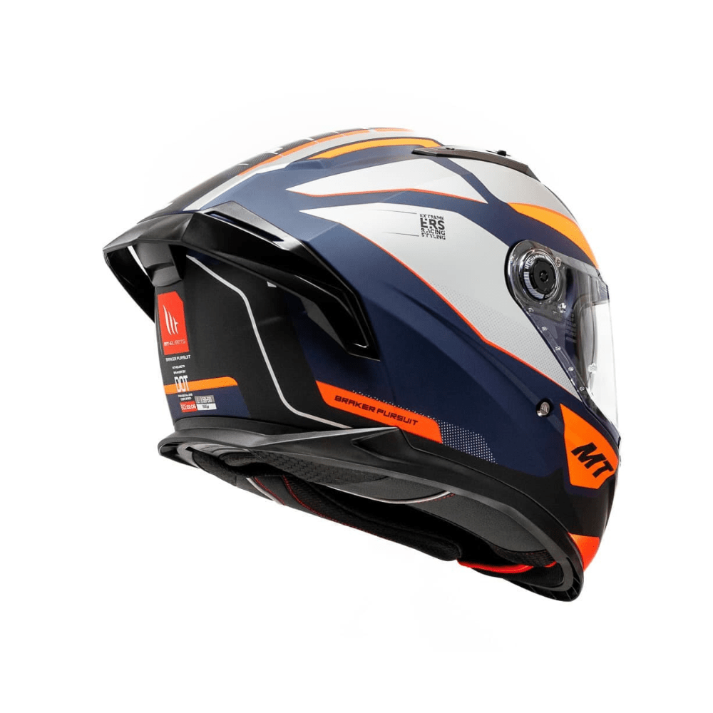 CASCO PARA MOTO MT HELMETS BRAKER SV C4 PURSUIT NARANJA MATE4