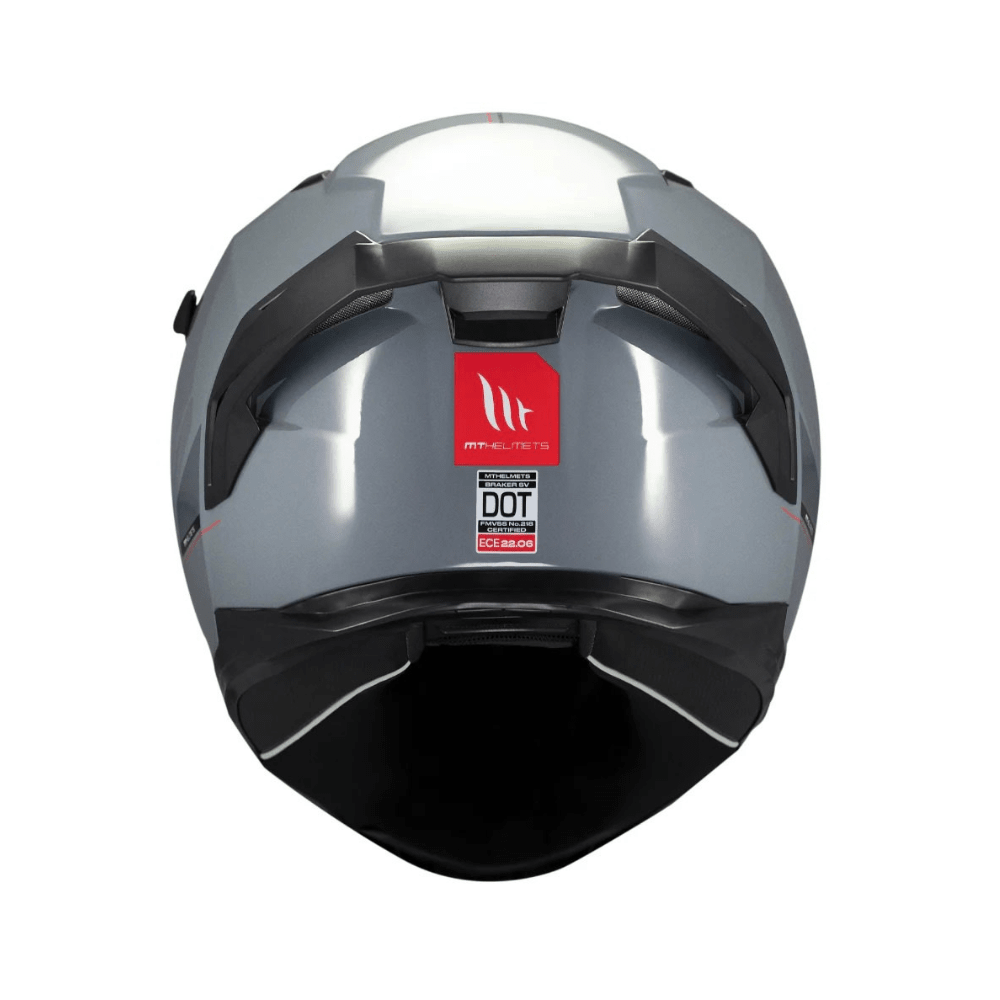 CASCO PARA MOTO MT FF128SV BRAKER SV SOLID A12 GRIS BRILLO4