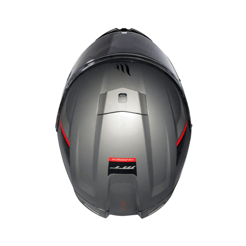 CASCO PARA MOTO MT FF114 HUMMER SOLID A2 TITANIUM BRILLO6