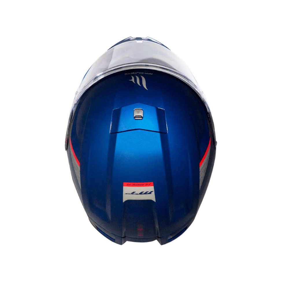 CASCO PARA MOTO MT FF114 HUMMER SOLID A7 AZUL BRILLO6