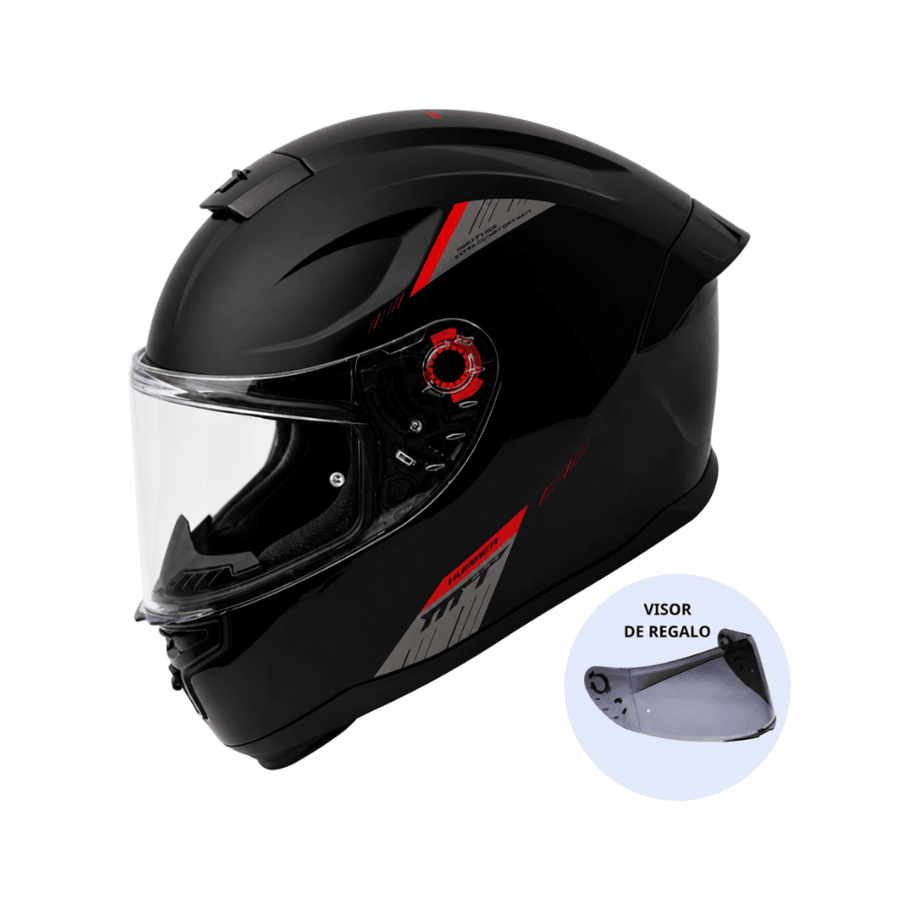 CASCO PARA MOTO MT FF114 HUMMER SOLID A1 NEGRO BRILLO3