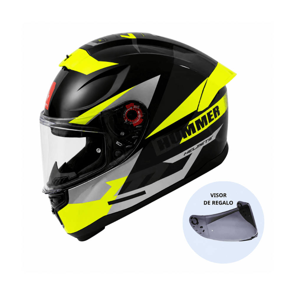 CASCO PARA MOTO MT FF114 HUMMER QUO B13 AMARILLO FLÚOR BRILLO2