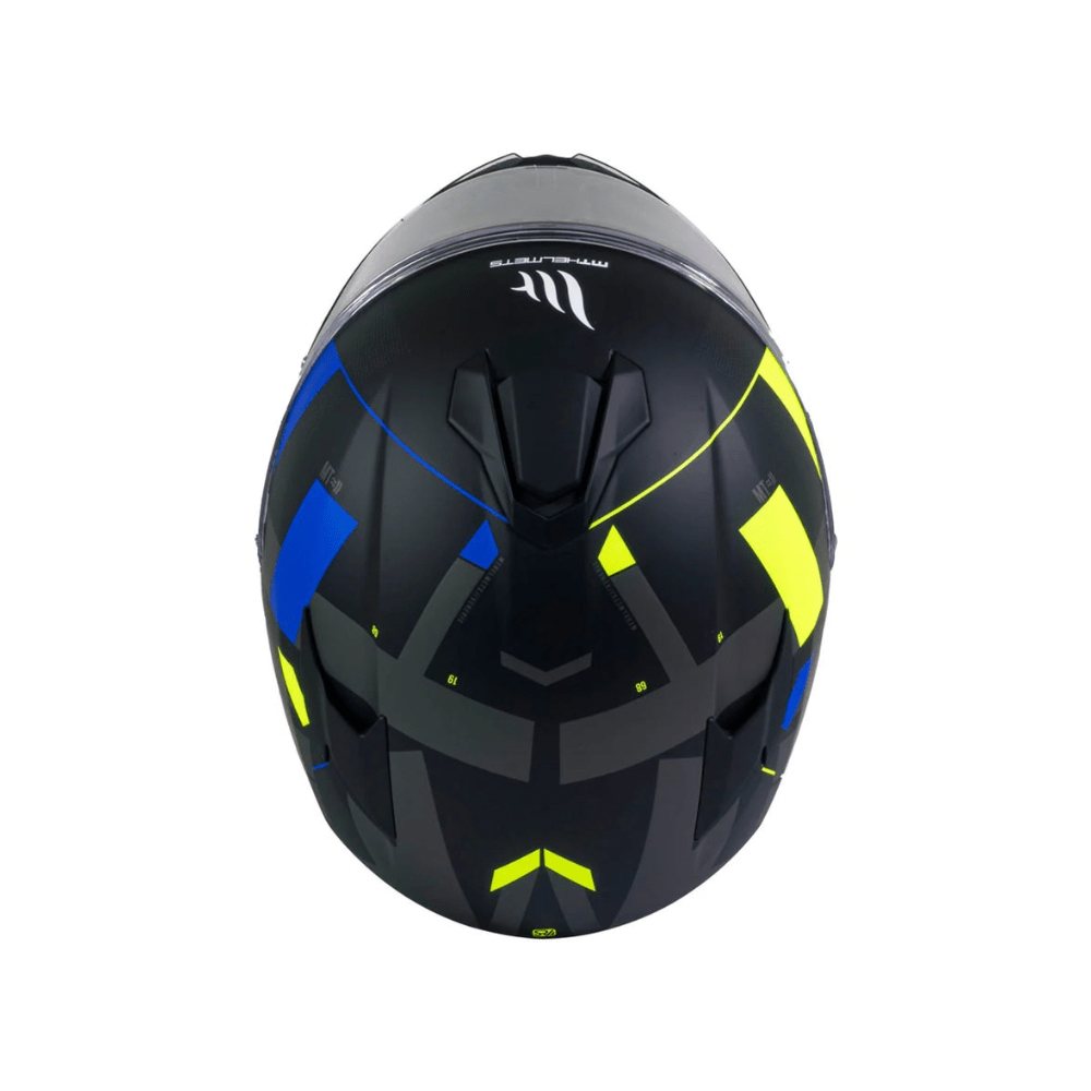 CASCO PARA MOTO MT HELMETS TARGO VENERIS A1 AZUL MATE4