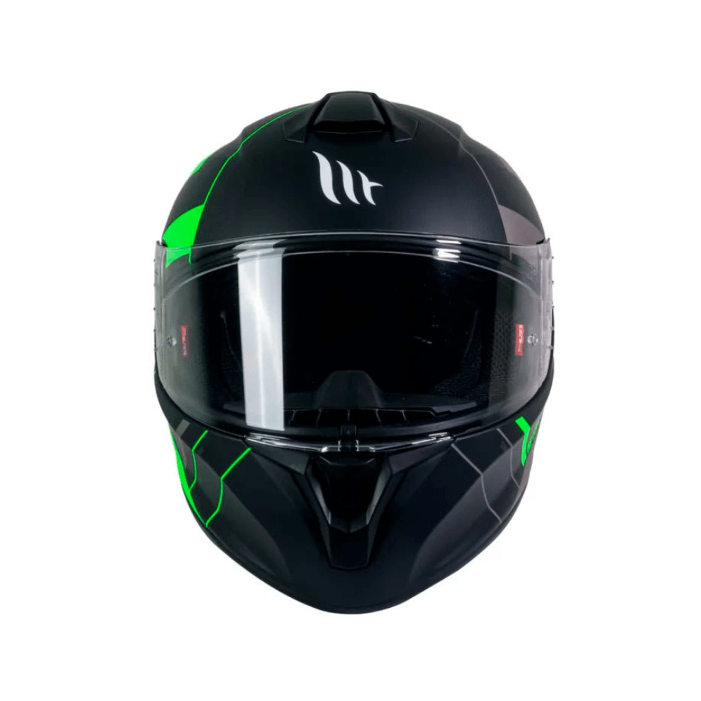 CASCO PARA MOTO MT HELMETS TARGO VENERIS B6 VERDE FLÚOR2
