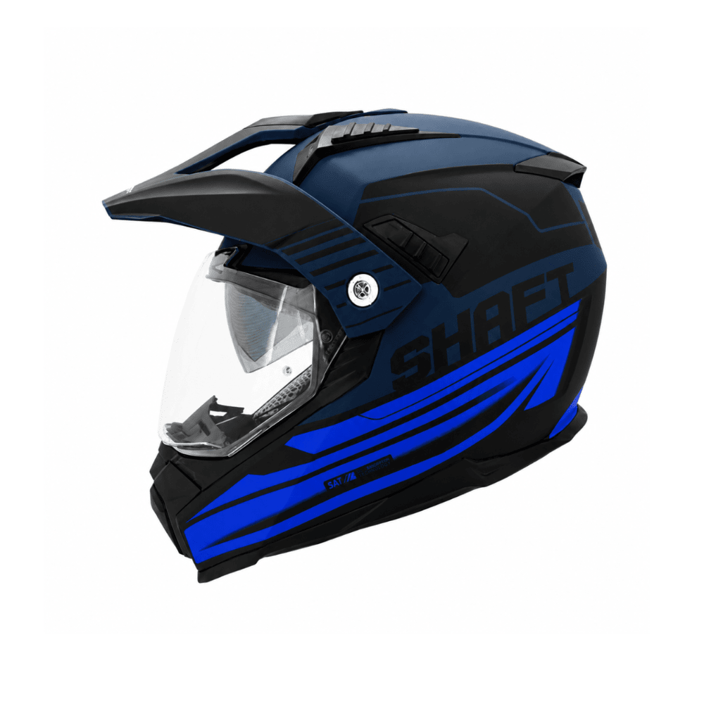 CASCO SHAFT MX-380 FADED AZUL | CASCO MULTIPROPÓSITO CON SUN VISOR CERTIFICADO1
